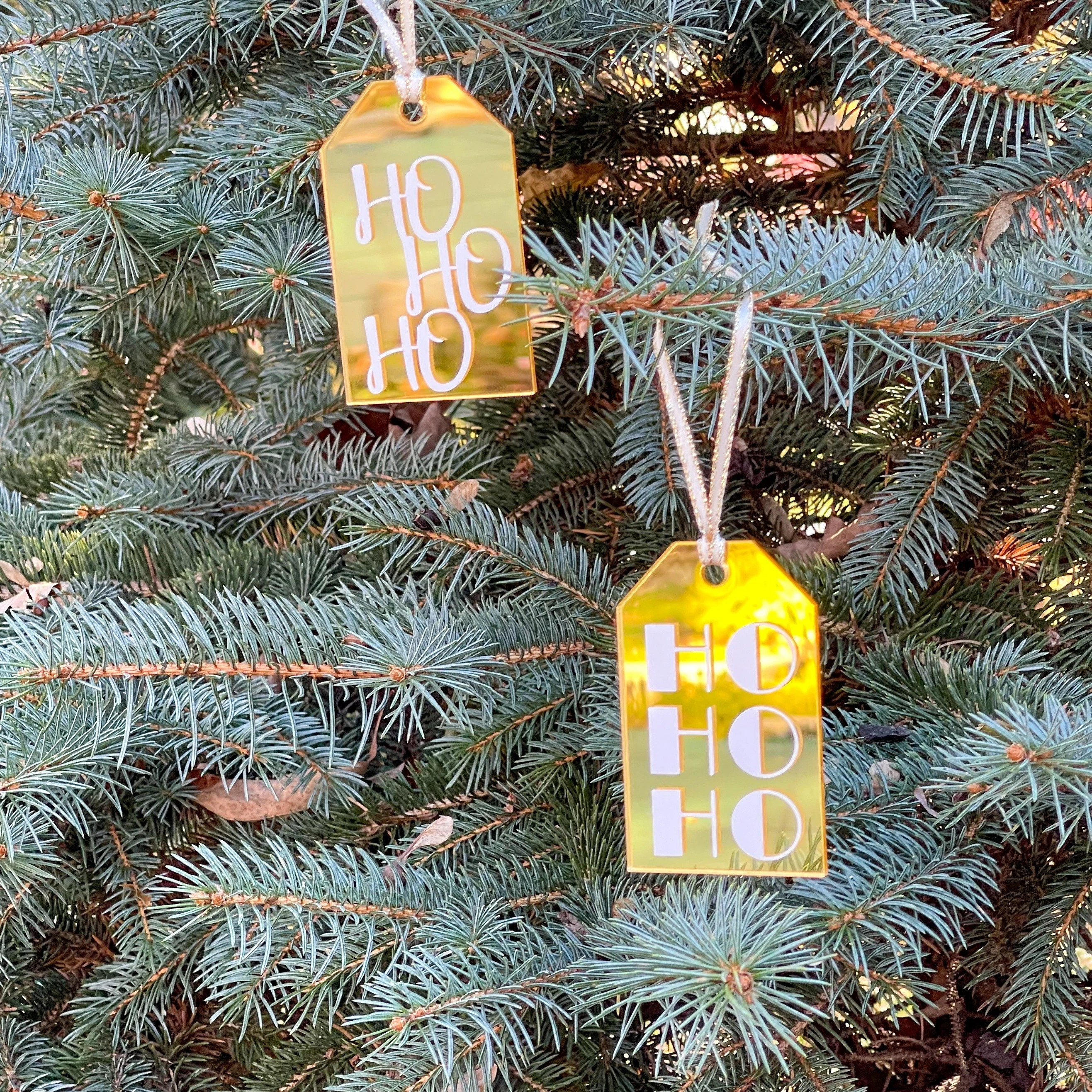 rose gold mirrored acrylic for holiday decoration